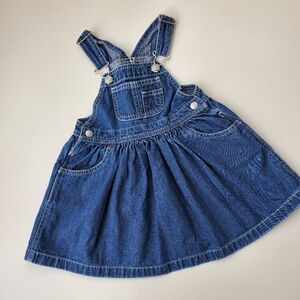 Girl's Denim Overall Skirt